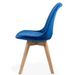 Scaun living si bucatarie BUC 242V, catifea, picioare lemn, solid, 110 kg - Img 3