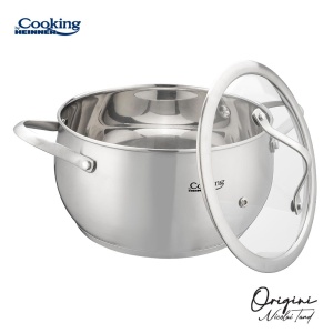 SEMIOALA INOX+CAPAC 20x11 CM, 3.3L, NICOLAI TAND, ORIGINI, COOKING BY HEINNER - Img 3