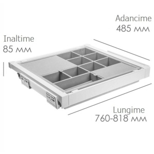 Sertar organizator Elite 800mm Antracit - Img 3