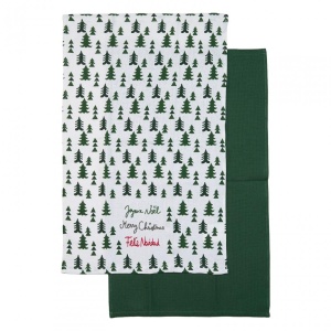 Set 2 prosoape de bucatarie, 38x63 cm,Green - Img 2