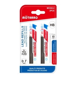 Set 2 rezerve, creion mecanic, 0.7 mm HB