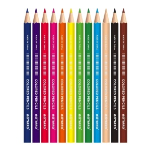 Set 24 creioane colorate, grosime mina 3 mm