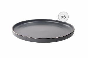 SET 6 FARFURII INTINSE, CERAMICA 27 CM, CALYPSO, ART OF DINING BY HEINNER - Img 1