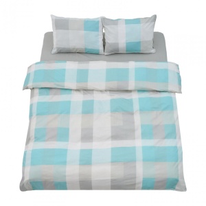 Set de pat king size bumbac,92gsm,Square - Img 3