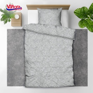 Set de pat single bumbac, 92 gsm,Paisley - Img 2