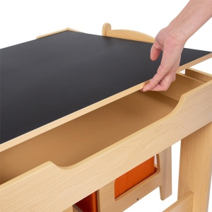 Set masuta si 2 scaune , lemn natur, U-Grow - Img 6