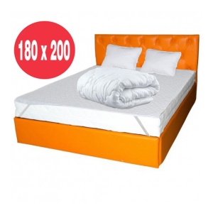 Set Saltea cu spuma, Mercur Comfort Flex Plus 180x200x20cm, fermitate mediu spre tare, hipoalergenica, husa detasabila, Saltsib plus 2 perne matlasate 50x70cm, lavabile la 60 C, husa microfibra, antialergica si pilota vara, densitate 200g m ², 180x200cm - Img 3
