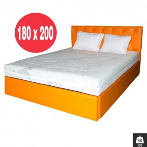 Set Saltea cu spuma poliuretanica HR, Memory Foam 4cm, Zeus Memory Comfort Dodolut 180x200x20cm, husa detasabila tricot, hipoalergenica, fermitate tare, greutate maxima sustinuta 150 kg persoana, Saltsib plus 2 perne microfibra, 50x70cm, lavabile la 60 C - Img 2