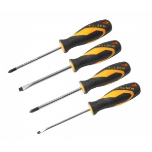 Set Tolsen de 4 surubelnite cu varf magnetic CR-V - Img 1
