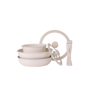 Set vase de gatit, 8 piese, 5 straturi, invelis antiaderent, ZLN-0965, Zilan
