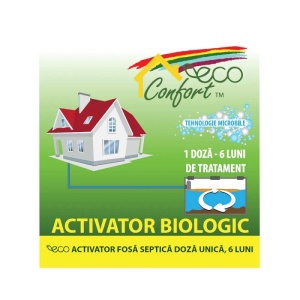 Solutie activator doza unica pentru fosa septica Eco Confort 500g