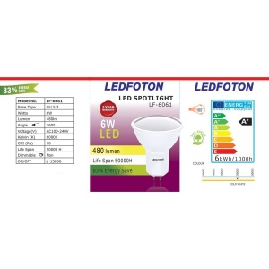 Spot LED 6W 220V GU 5.3 Lumina rece DLF 6061 - Img 2
