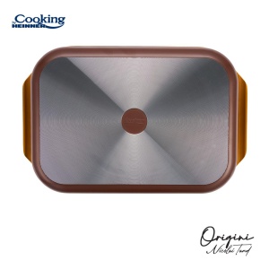 TAVA INALTA CUPTOR DIN ALUMINIU TURNAT + CAPAC 39 x 26 x 8.5 CM, 6 L, NICOLAI TAND, ORIGINI, COOKING BY HEINNER - Img 6
