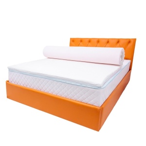 Topper Saltea Drimus MemoHR 6,5 cm, 140x200, memory foam 2 cm, spuma poliuretanica HR cu 5 zone de confort, husa detasabila tricot, hipoalergenica, fermitate mediu spre soft, Saltsib - Img 2