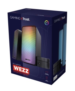Trust GXT 611 WEZZ 2.0 Speaker Set LED Remote control wired Controls on/off, volume control, right Connection type wired Cable length power cable 180 cm Cable length audio cable 180 cm Cable length satellite cable 120 cm Power output (peak) 12 W Power - Img 11