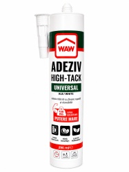 Adeziv universal WAW High Tack, interior / exterior, alb, 290 ml