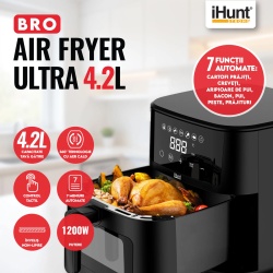 AirFryer 4.2 litri, 1200 W, 7 programe, temperatura reglabila, iHunt - Img 4