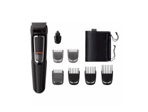 Aparat de tuns multifunctional PHILIPS 8 in 1 Multigroom Seria 3000 MG3730/15, Acumulator, 60 min autonomie, Negru, L x A x I (mm) 68x223x142