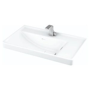 Baza si lavoar ceramic GN2861, mobilier baie stativ 60 cm, front MDF, 2 usi, 2 rafturi, picioare cromate reglabile, alb - Img 3