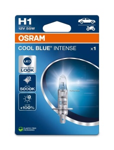 Bec auto H1, 55W, Cool Blue Intense, pentru faruri, halogen, Osram - Img 3