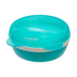 Bol 2 in 1 cu capac pentru diversificare ,U-Grow, 220 ml - Img 1