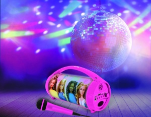 BOXA CU MICROFON SI LUMINI, BARBIE - Img 5