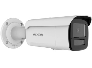 Camera de supraveghere IP Bullet 6MP Hikvision DS-2CD2T63G2-2LI(2.8MM), lentila fixa 2.8mm, iluminare min: Color: 0.005 Lux @ (F1.6, AGC ON),0 Lux cu lumina alba, IR 60m, microfon incorporat, slot card de memorie: microSD/microSDHC/microSDXC maxim 512GB,