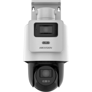Camera de supraveghere IP PTZ 4MP+4MP Hikvision DS-2SE2C400MWG- E/14(2.8/8MM), lentila fixa 2.8mm/8mm, iluminare min: [Bullet channel]: Color: 0.005 Lux @ (F2.0, AGC ON), B/W: 0.005 Lux @ (F2.0, AGC ON), 0 Lux cu IR 30m; [PTZ channel]: Color: 0.005 Lux @