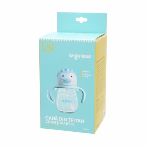 Cana cu pai si manere, tritan 330 ml, U-Grow - Img 4