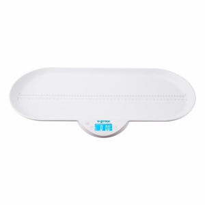 Cantar corporal 2 in 1 pentru bebelusi si copii U-Grow, functie bluetooth, capacitate 30 kg, display LCD, alb - Img 2