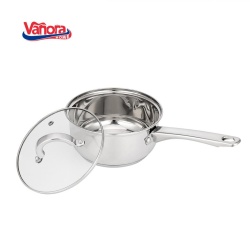 CASEROLA INOX CU CAPAC 16x7.5 CM, 1.5 L, MIKA - Img 2