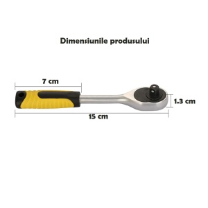 Cheie cu clichet pentru reparatii, de 1/4 - Precizie si durabilitate pentru lucrari eficiente - Img 2