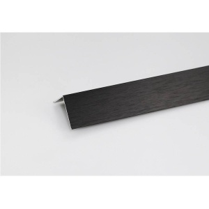 Cornier aluminiu 30x15mm 1m negru periat