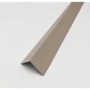 Cornier aluminiu cu dublu adeziv 15x15mm 1m gri deschis