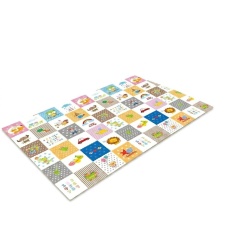 Covor de joaca pentru copii U-Grow, din spuma, pliabil, 2 fete, impermeabil, izolant, 180 x 120 x 1 cm, design educativ - Img 2