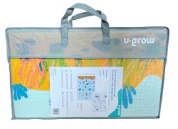 Covor de joaca pentru copii U-Grow, din spuma, pliabil, 2 fete, impermeabil, izolant, 180 x 120 x 1 cm, design marin - Img 6