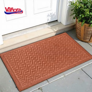 COVORAS INTRARE 40X60 CM TEXTIL+CAUCIUC, CLASSIC MARO - Img 2