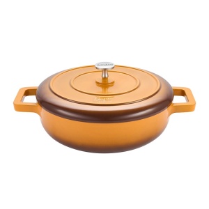 Cratita aluminiu turnat, 3.4L, 26x8 cm, cu capac, Cooking by Heinner, compatibila inductie - Img 1