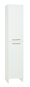 Dulap baie tip coloana GN0171, Pal Melaminat, 2 usi, 4 rafturi, stativ, 35x31.6x170 cm - Img 2