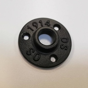 Flansa PipeWood D-19mm neagra - Img 1
