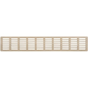 Grila de ventilatie, lemn, 60 x 400 mm