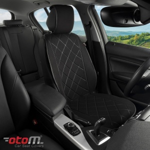 Husa scaun auto, universala, textil, Negru - Img 3