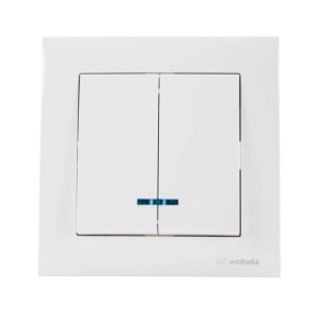 Intrerupator dublu cu LED