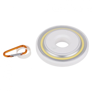 Lanterna LED camping Ledvance, 2.2W, 180 lm, Ø120 mm, 3 moduri de iluminare (100%-180lm, 50%-90lm, 30%-60lm), 3xAAA (neincluse), magnet, carglic, IP20, Alb - Img 1