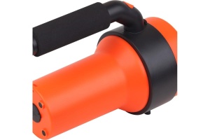 Lanterna LED de mana Ledvance Spotlight, 3W + 1W COB, 300 lm, lumina rece (6500K), 4 moduri de iluminare, acumulator Li-Ion 2x1200mAh, IP20, cablu incarcare USB inclus, Portocaliu/Negru - Img 6
