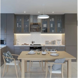 Lustra circulara LED Leon 35W GTV neagra - Img 2