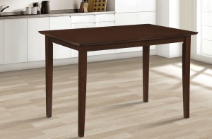 Masa living si bucatarie Bali, MDF Furniruit, structura lemn masiv, 4 persoane, 112x72x74 cm, nuc - Img 3