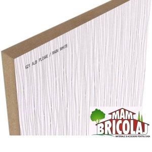 Panou mdf rain white lucios 621