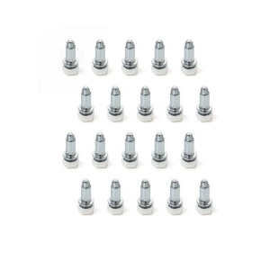 Picior M6 hexagonal alb set 20