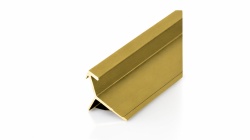 Profil coltar de exterior, pentru panouri SPC de 3 mm, finisaj auriu, 2.95 metri
